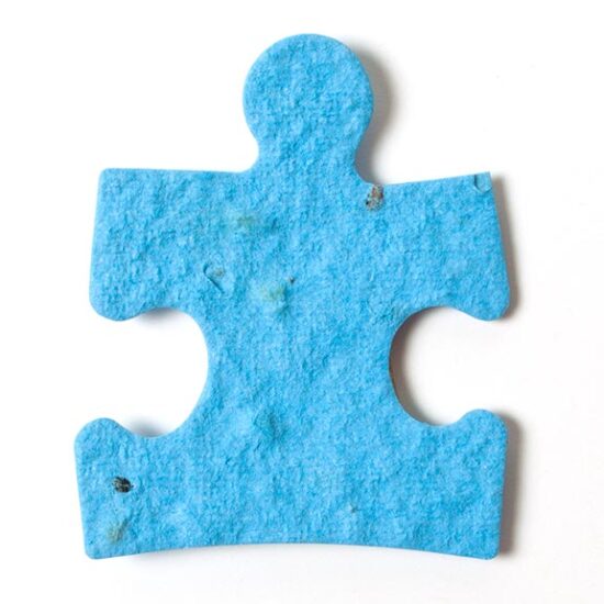 seed paper puzzle piece